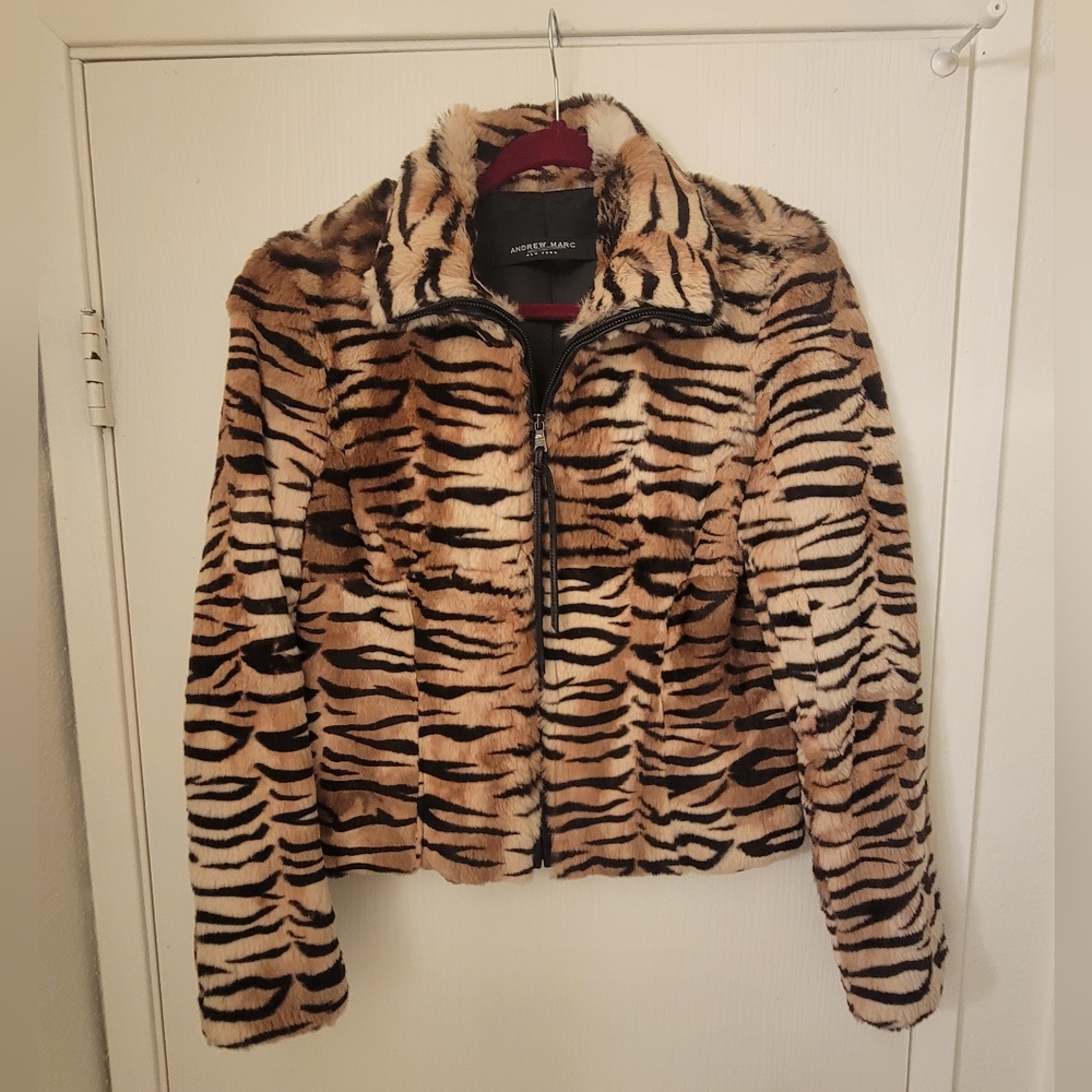 Andrew Marc genuine fur jacket/coat